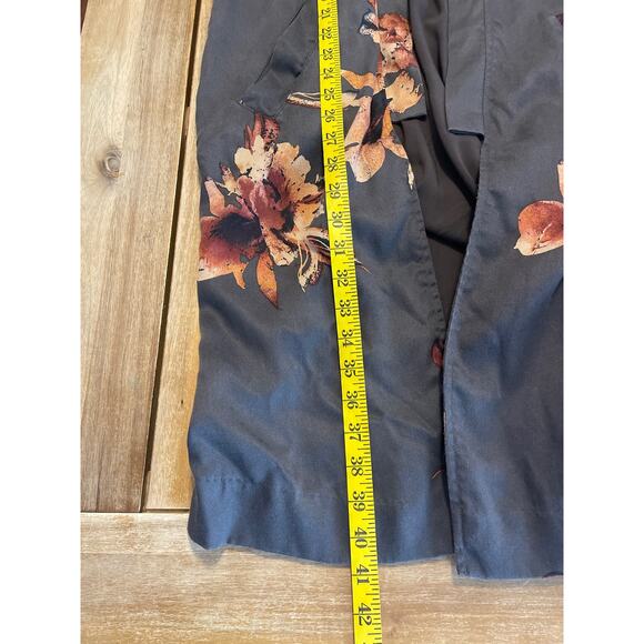 Free People Floral Open Cardigan - Gray and Orange - Picture 8 of 11